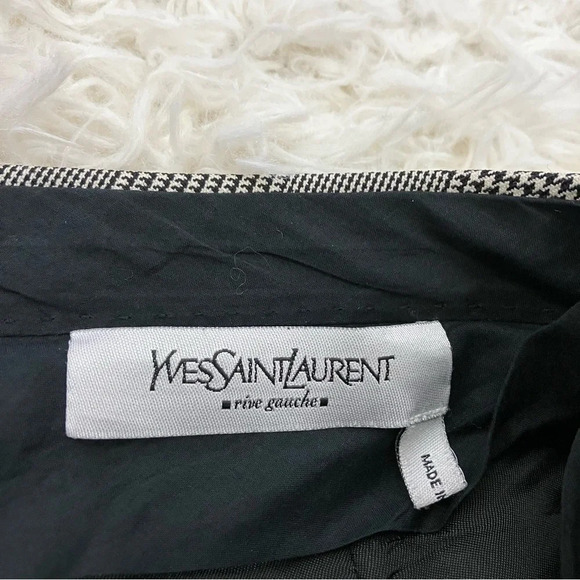 Yves Saint Laurent Prince of Wales Plaid Trouser Pants - Picture 10 of 12